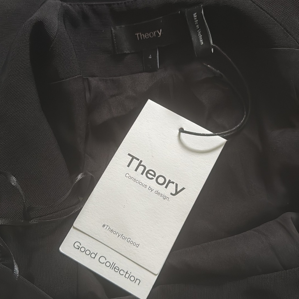 Theory Black Backless Cross-Strap Midi Dress - Picture 8 of 14